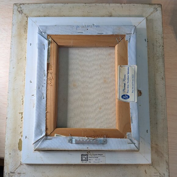 Signed StIll Life Oil Painting with Original Gold Frame and Backing - Picture 5 of 15